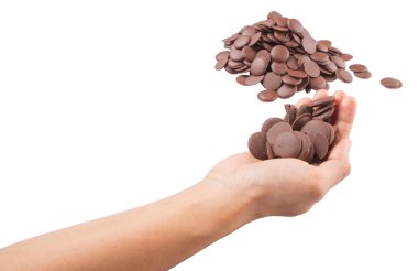 Çikolata düğmesini yukarı toplama