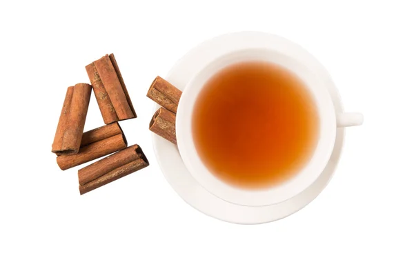 Ceai și scorțișoară — Fotografie, imagine de stoc