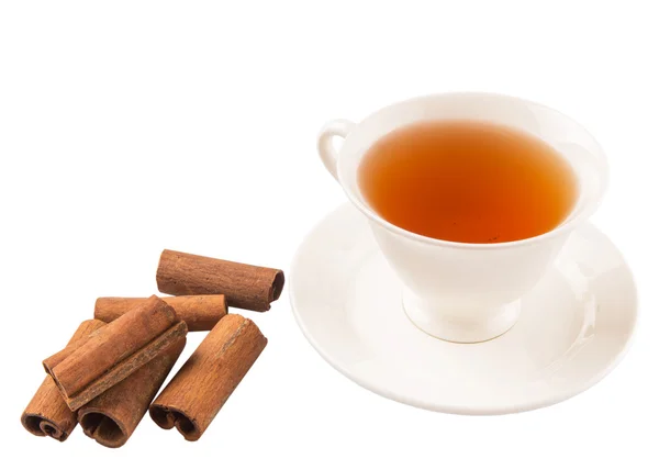 Tea And Cinnamon — Stock Photo, Image