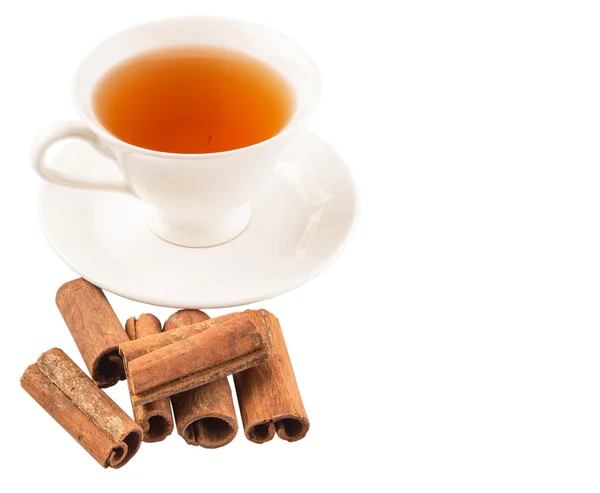 Tea And Cinnamon — Stock Photo, Image