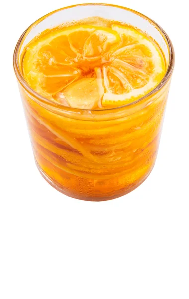 Домашній Засіб Від Шматочків Лимона Меду Скляній Банці Білому Тлі — стокове фото