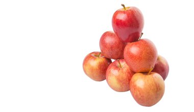 beyaz zemin üzerinde Kraliyet gala elma