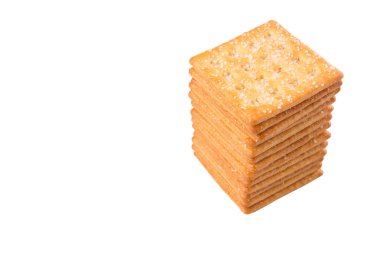 Beyaz arka plan üzerinde şeker kraker