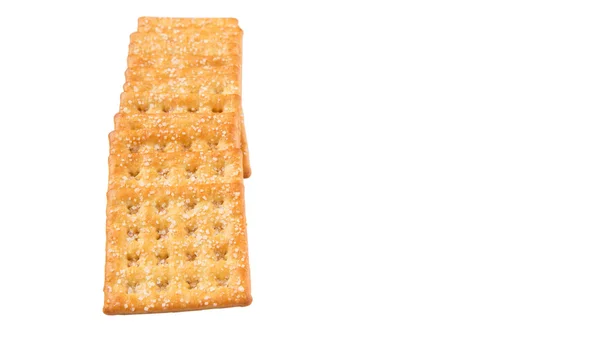 Sugar Crackers White Background — Stock Photo, Image