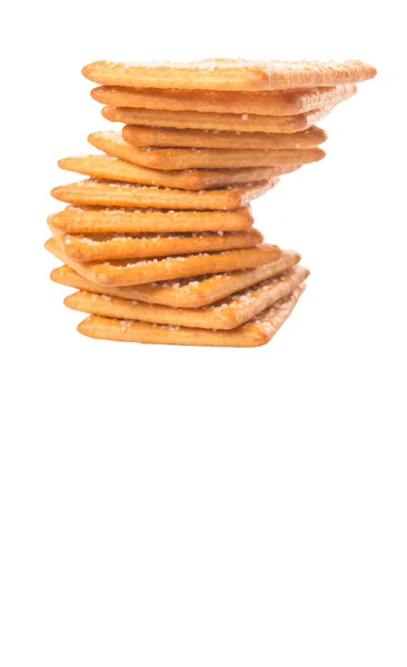 Sugar Crackers White Background — Stock Photo, Image