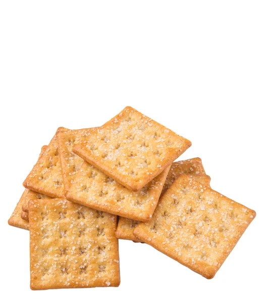 Cracker Zucchero Sfondo Bianco — Foto Stock