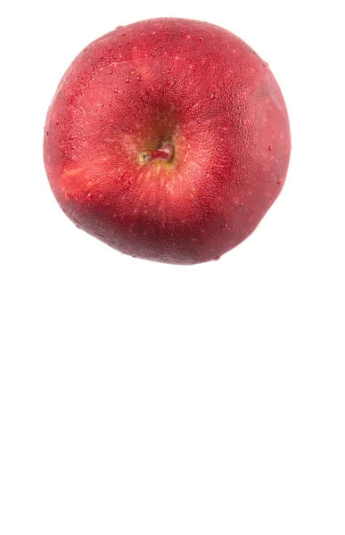 Manzanas Rojas Sobre Fondo Blanco — Foto de Stock