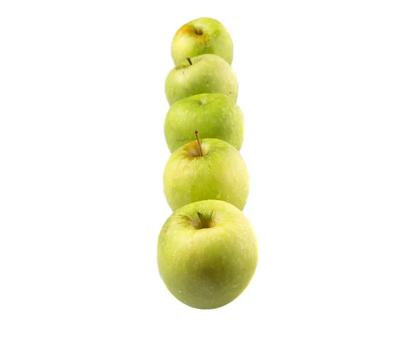 Un grupo de manzanas verdes — Foto de Stock