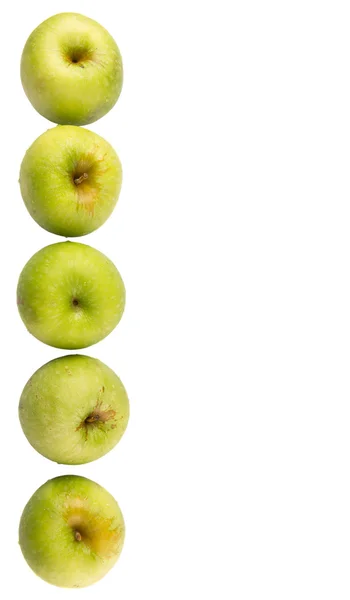 Grupa zielonych jabłek — Zdjęcie stockowe
