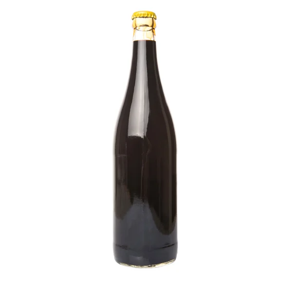 白色背景的一瓶酱油 — 图库照片