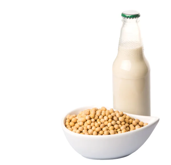 Szója és a szója tej — Stock Fotó
