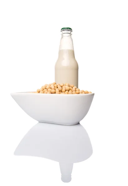 Soybean And Soybean Milk — Stock Photo, Image