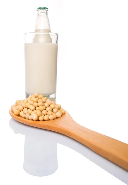 Soybean And Soybean Milk — Stock Photo, Image