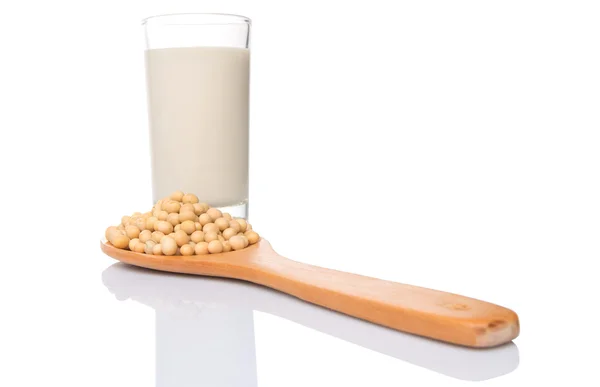 Soja en soja melk — Stockfoto