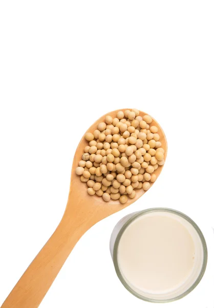 Soybean And Soybean Milk — Stock Photo, Image