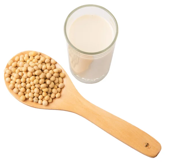 Soybean And Soybean Milk — Stock Photo, Image