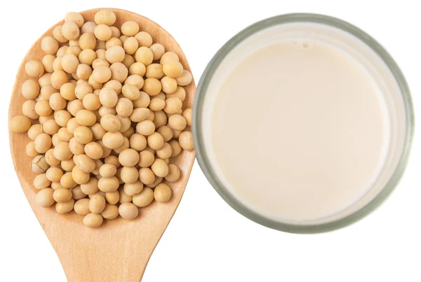 Soybean And Soybean Milk — Stock Photo, Image