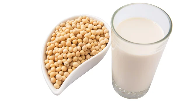 Soybean And Soybean Milk — Stock Photo, Image