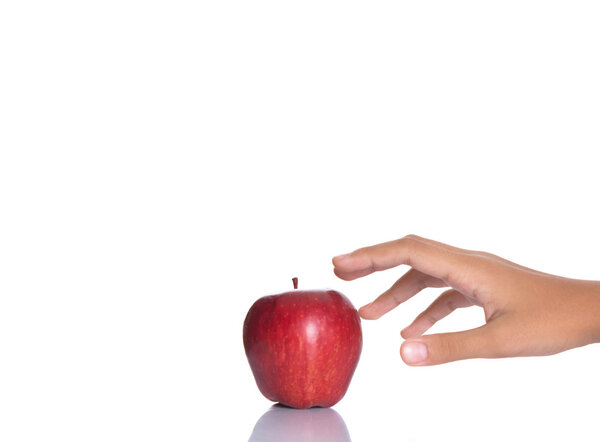 Reaching For A Red Apple