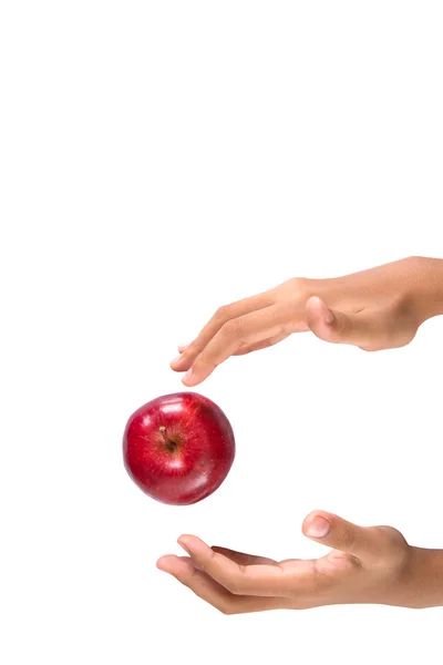 Alcançar uma maçã vermelha — Fotografia de Stock