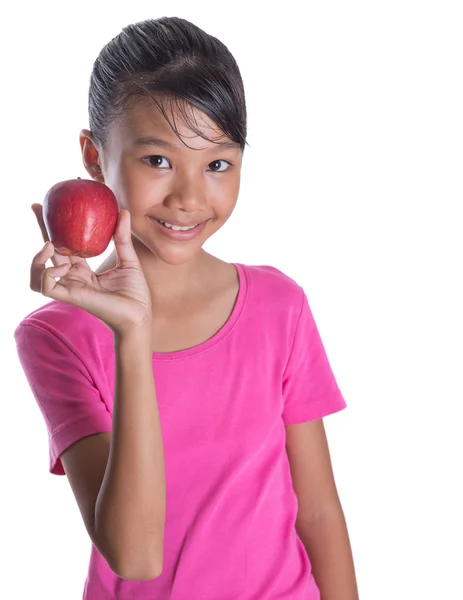 stock image Young Girl With A Red Apple