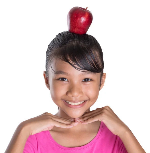 Balancing Red Apple — Stock Photo, Image