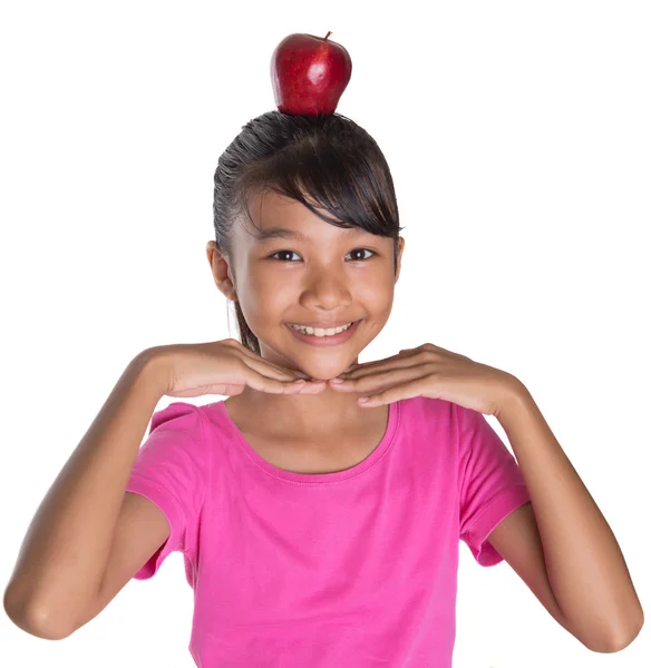 Balancing Red Apple — Stock Photo, Image