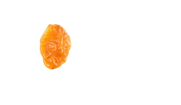 Oranje Gekleurde Rozijnen Gedroogd Witte Achtergrond — Stockfoto