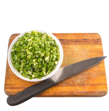 kıyılmış scallions