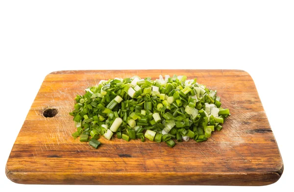 Chopped Spring Onion Or Scallions — Stock Photo, Image