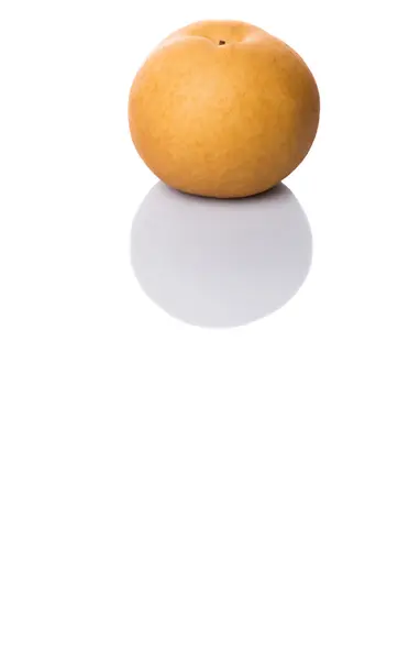 Nashi Päron Frukt Över Vit Bakgrund — Stockfoto