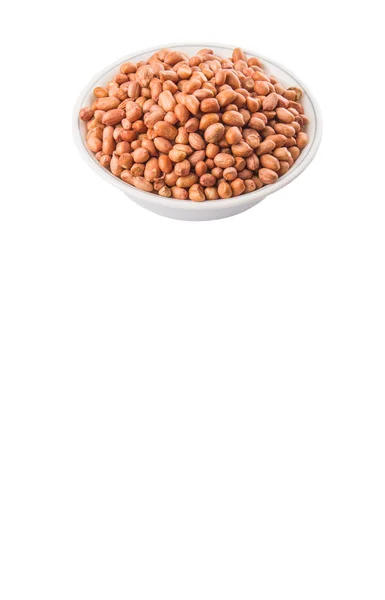 Peanuts In White Bowl — Stock Photo, Image