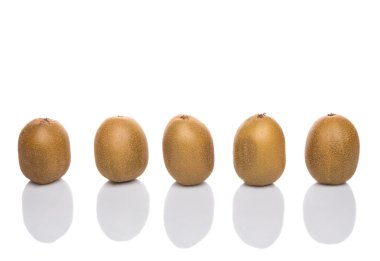 kivi beyaz zemin üzerine