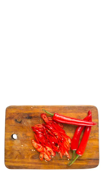 Rebanadas de chiles rojos —  Fotos de Stock