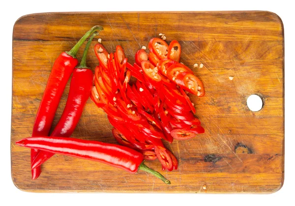 Slices Of Red Chili Peppers — Stock Photo, Image