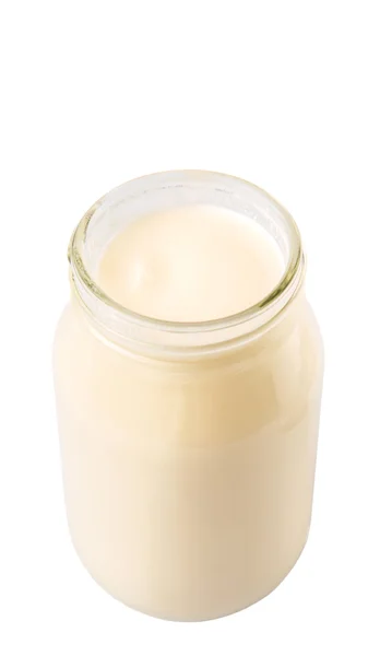 Mayonnaise im Glas — Stockfoto