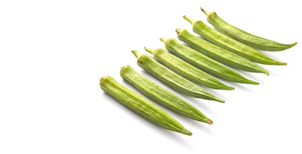 Okra o Dedos de las Damas Verduras — Foto de Stock