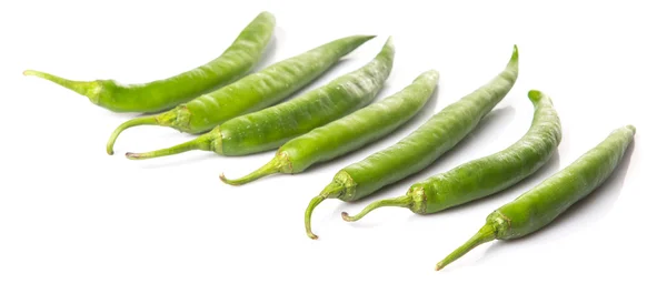 Green Chili Peppers — Stock Photo, Image
