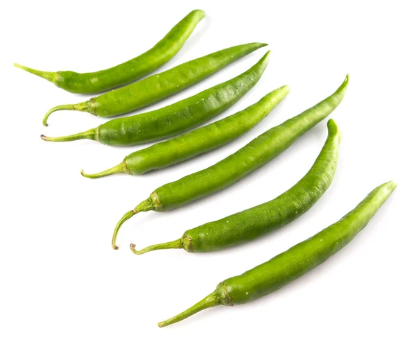 Green Chili Peppers — Stock Photo, Image