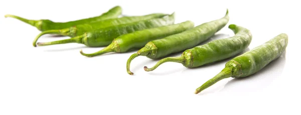 Green Chili Peppers — Stock Photo, Image