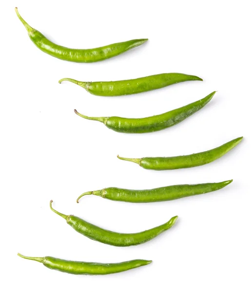 Grön chilipeppar — Stockfoto