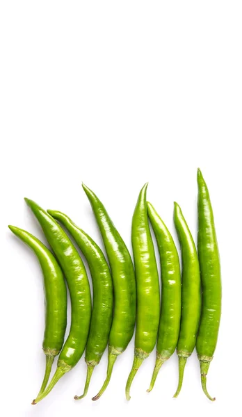 Grön chilipeppar — Stockfoto