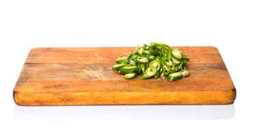 Kıyılmış yeşil biber