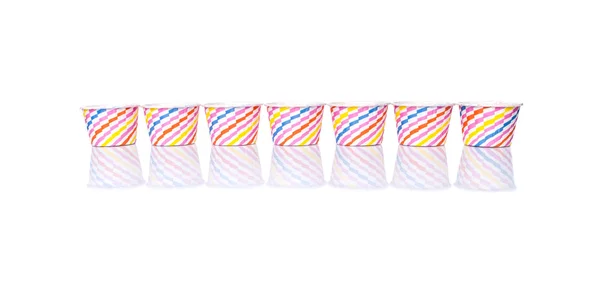 Tazas para hornear de papel de magdalena — Foto de Stock