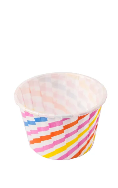 Cupcake Papieren Baking Cups Witte Achtergrond — Stockfoto