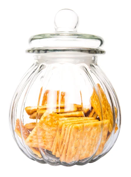 Krakersy cukru w Cookie Jar — Zdjęcie stockowe