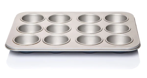 Ciastko i muffin pan — Zdjęcie stockowe