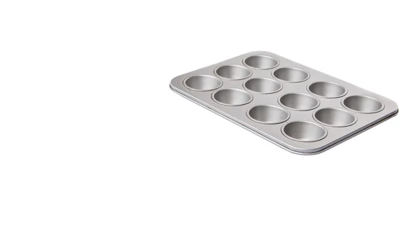 Cupcake Muffin Pan White Background — Stock Photo, Image