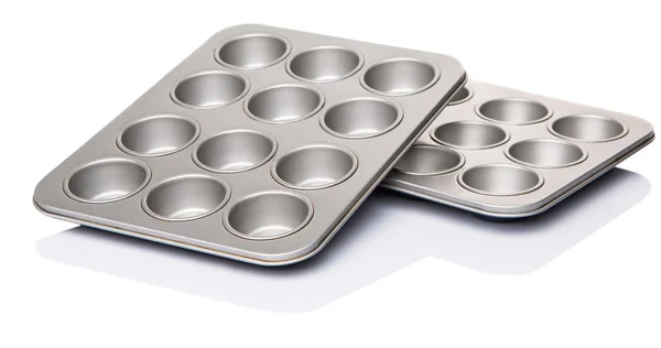 Cupcake and muffin pans — Stock Photo, Image