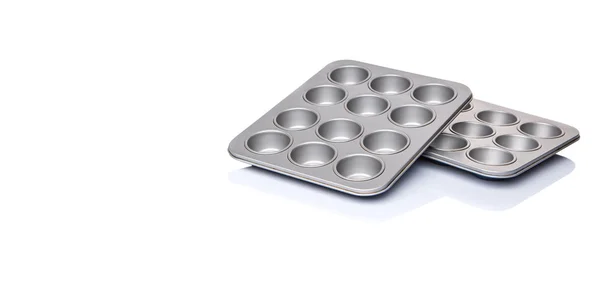 Cupcake and muffin pans — Stock Photo, Image